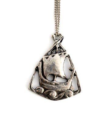 Lot 553 - An Shipton & Co silver Iona Galleon pendant...