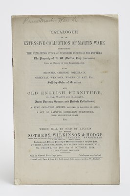 Lot 23 - Catalogue of an Extensive Collection of Martin...