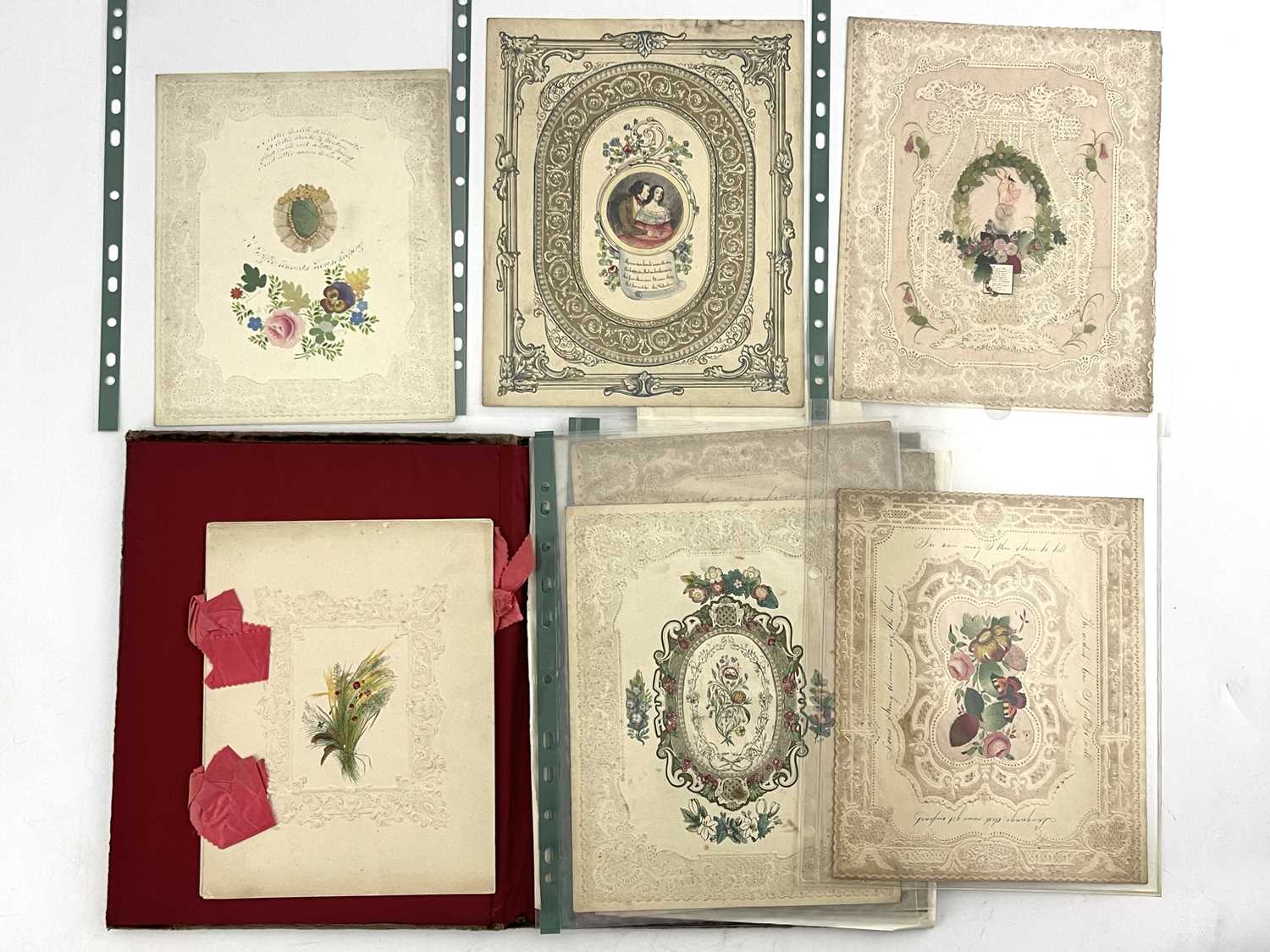 Lot 271 - A collection of 19th Century Valentine cards,...