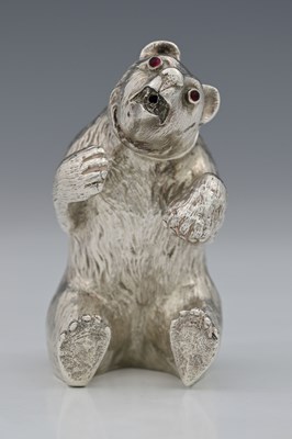 Lot 54 - An early twentieth-century cast silver novelty...