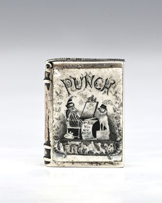 Lot 70 - A Victorian silver and enamel novelty vesta...
