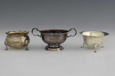 Lot 190 - Three twentieth-century silver bowls, to...