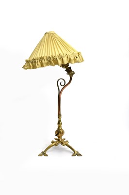 Lot 465 - A W.A.S Benson copper and brass table/wall...