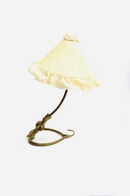 Lot 467 - A W.A.S Benson cast brass table/wall lamp...