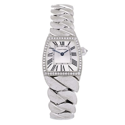 Lot 245 - Cartier, an 18ct gold La Doña De Cartier bracelet watch