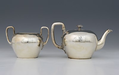 Lot 271 - A Victorian silver teapot and sugar bowl, by...