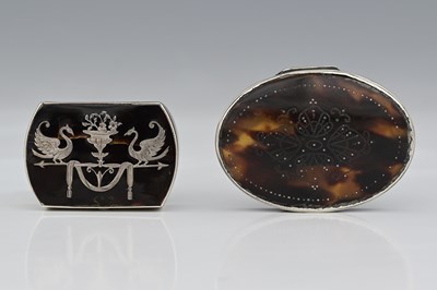 Lot 60 - An Edwardian silver and tortoiseshell box, by...