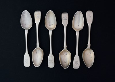 Lot 107 - Ireland, a set of six Victorian Irish silver...
