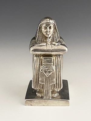 Lot 136 - A Victorian novelty silver Egyptian Revival...