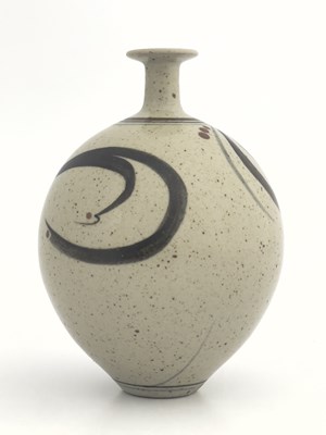 Lot 846 - Derek Clarkson (1928-2013), a stoneware vase,...