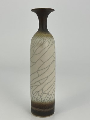 Lot 835 - David White (1934-2011), a porcelain bottle...