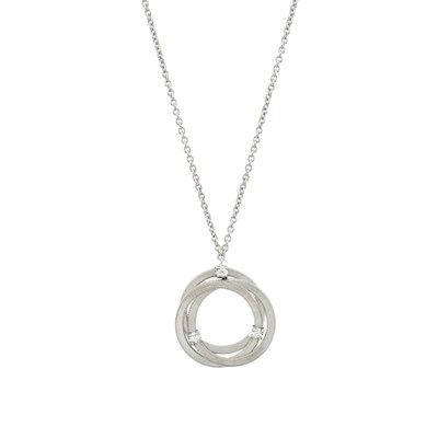 Lot 192 - Marco Bicego, a brilliant-cut diamond Goa pendant, on an integral chain