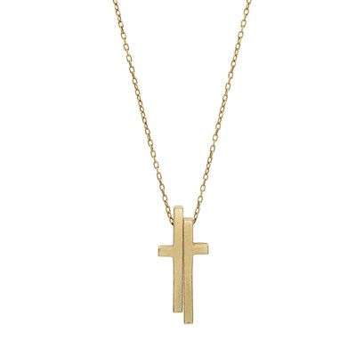 Lot 197 - Gucci, a two part cross pendant and chain