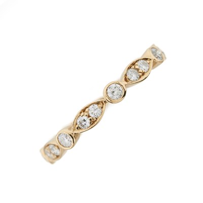 Lot 139 - Tiffany & Co., an 18ct gold brilliant-cut diamond Jazz full eternity ring
