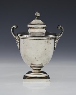 Lot 139 - A German silver sugar casket, twentieth...