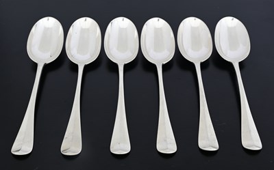 Lot 294 - A set of six Edwardian silver Hanoverian...