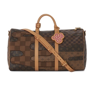 Lot 429 - Louis Vuitton, a Landscape Keepall Bandouliere 50 luggage bag.