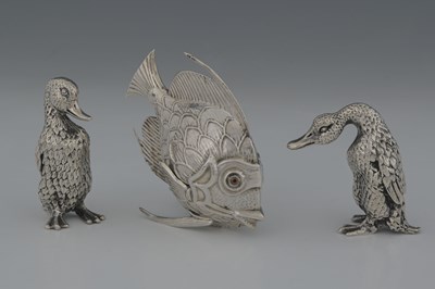 Lot 47 - A twentieth-century Spanish novelty silver...