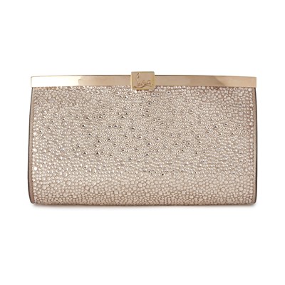 Lot 374 - Christian Louboutin, a crystal-embellished Palmette evening bag.
