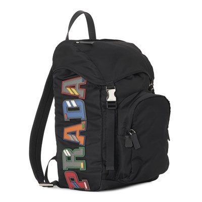 Lot 476 - Prada, a Logo Patch backpack.