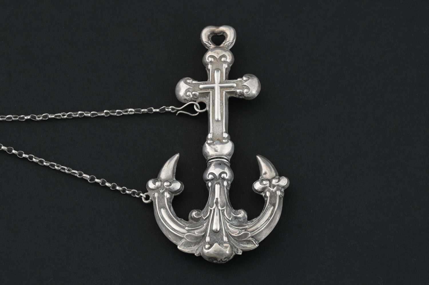 Lot 37 - A nineteenth-century novelty silver needle...