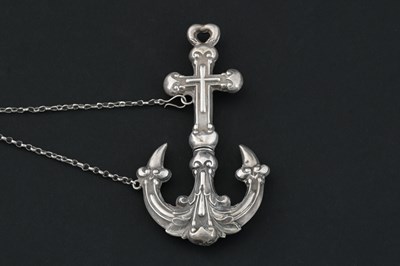 Lot 37 - A nineteenth-century novelty silver needle...
