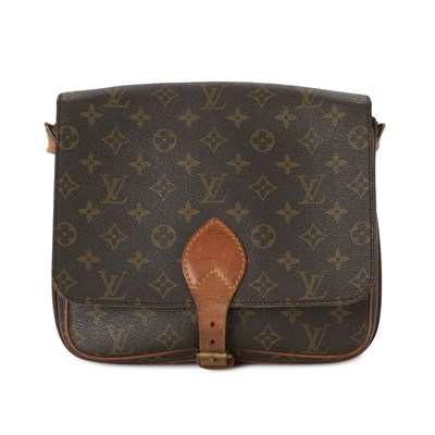 Lot 431 - Louis Vuitton, a vintage monogram Cartouchiere GM handbag.
