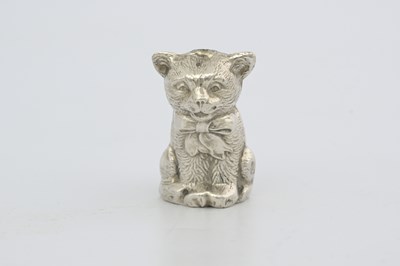 Lot 81 - A George V silver novelty pin cushion, by...