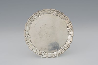 Lot 265 - A George II silver waiter, by Robert...