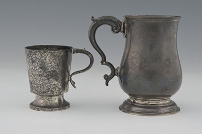 Lot 157 - A Victorian silver pint mug, by Robert Harper,...