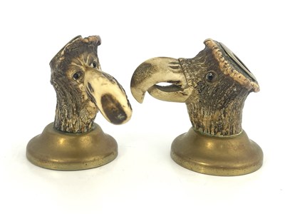 Lot 699 - A pair of Victorian novelty antler horn...