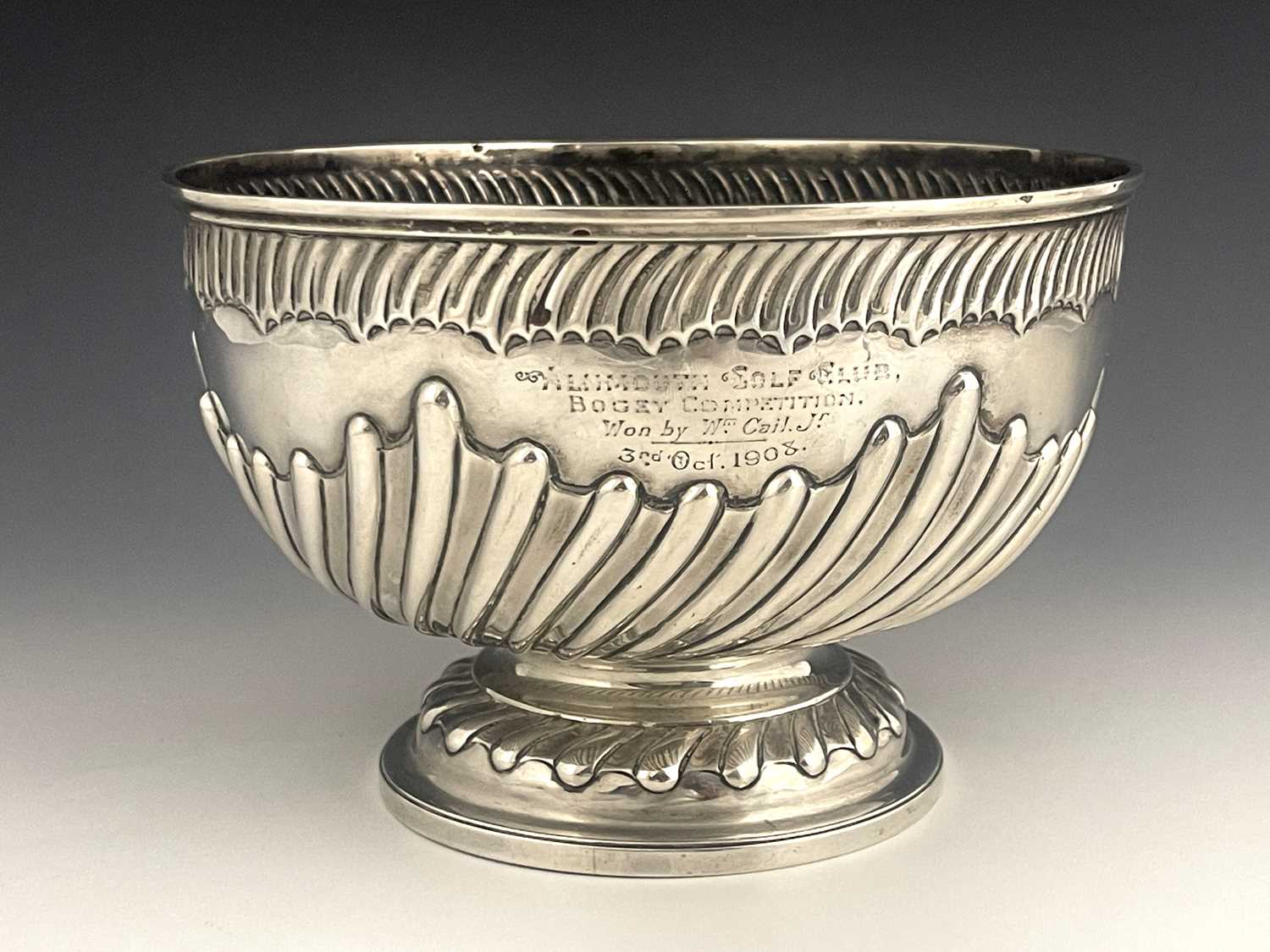 Lot 62 - A Victorian silver rose bowl, the body with...