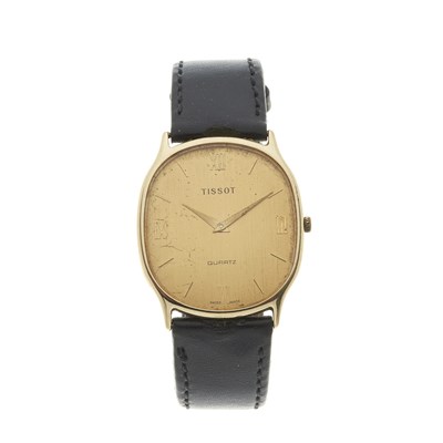 Lot 215 - Tissot, a 9ct gold wrist watch