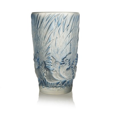 Lot 40 - Rene Lalique, a Coques et Plumes glass vase,...