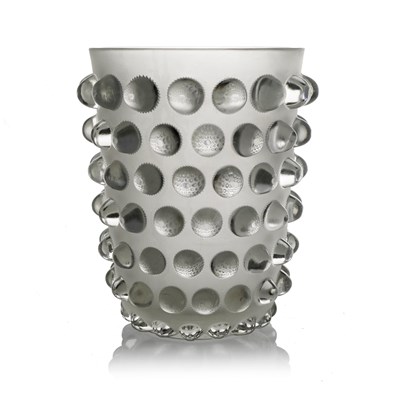 Lot 27 - Rene Lalique, a Mossi glass vase, model 1088,...