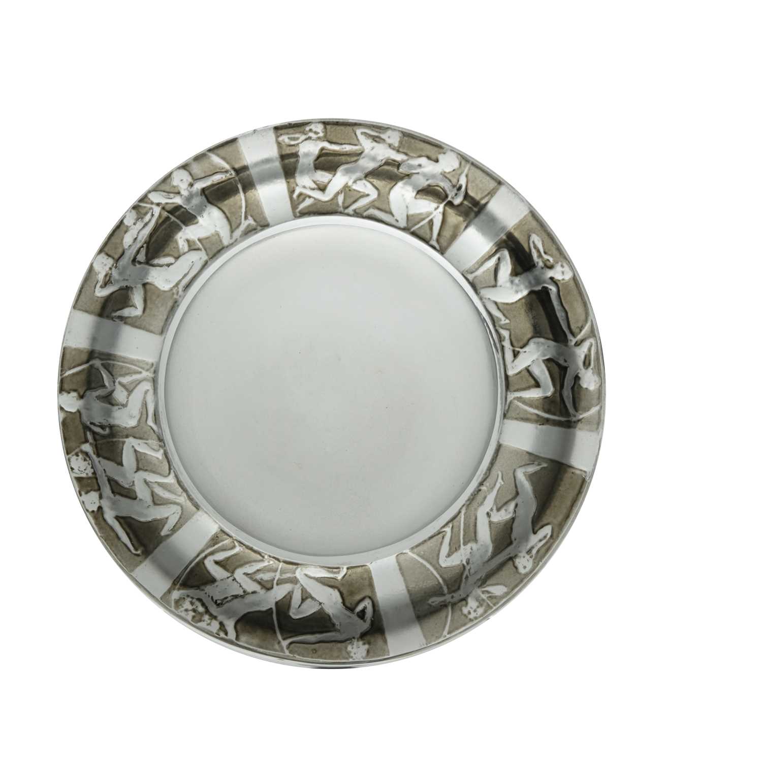 Lot 71 - Rene Lalique, an Archers glass ashtray, model...