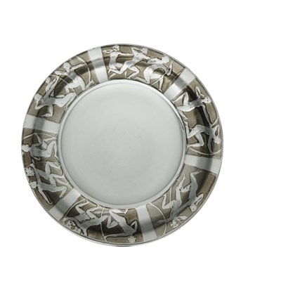 Lot 71 - Rene Lalique, an Archers glass ashtray, model...