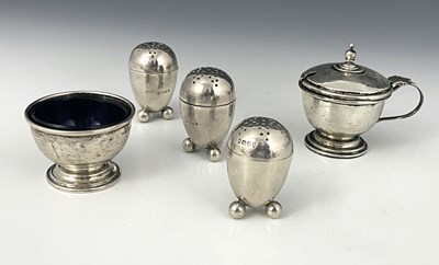 Lot 114 - Five hallmarked silver items, to include...