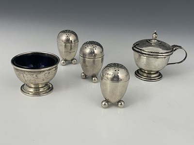 Lot 114 - Five hallmarked silver items, to include...