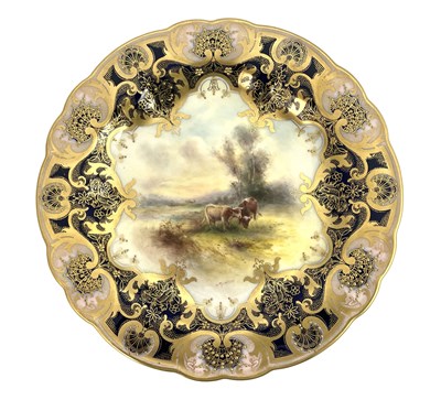 Lot 916 - Harry Stinton for Royal Worcester, a cattle...