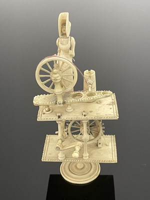 Lot 460 - A Napoleonic prisoner of war mechanical bone...