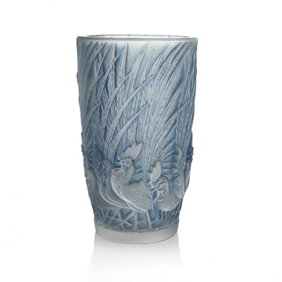 Lot 29 - Rene Lalique, a Coques et Plumes glass vase,...