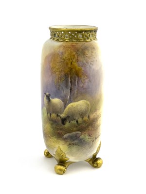 Lot 925A - James Stinton for Royal Worcester, a sheep...