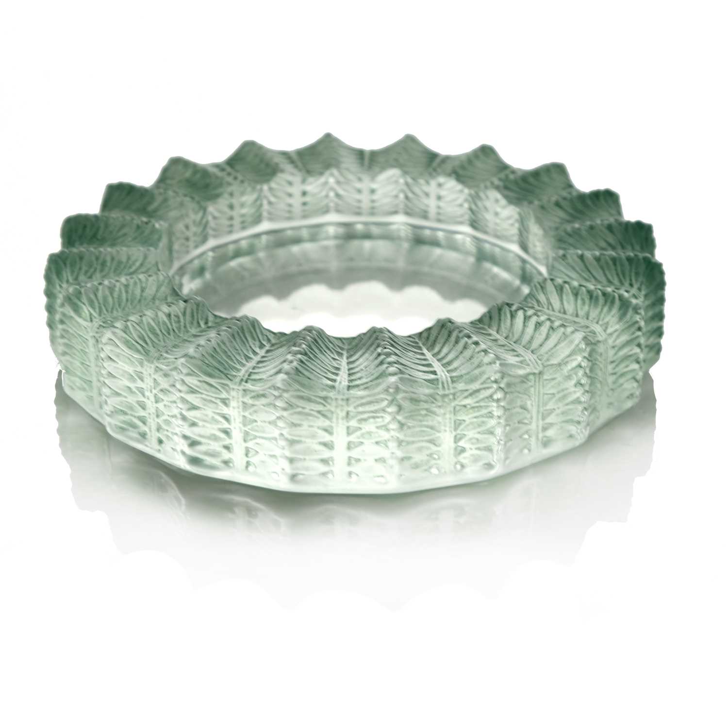 Lot 72 - Rene Lalique, a Jamaique glass ashtray, model...