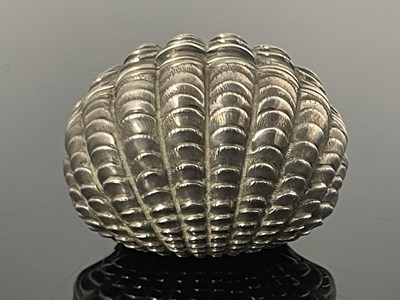 Lot 72 - A Victorian silver naturalistic nutmeg grater,...