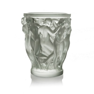 Lot 113 - Lalique, a small Bacchantes glass vase, model...