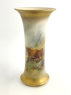 Lot 934 - Harry Stinton for Royal Worcester, a Highland...