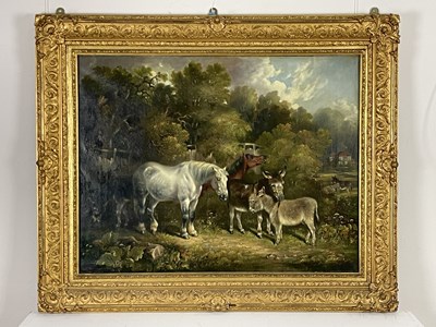 Lot 400 - Edward Tolley (British, 19th Century), horses...