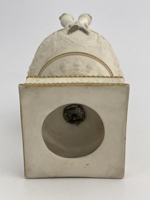 Lot 1005 - A Copeland Parian urn, twin handled footed...