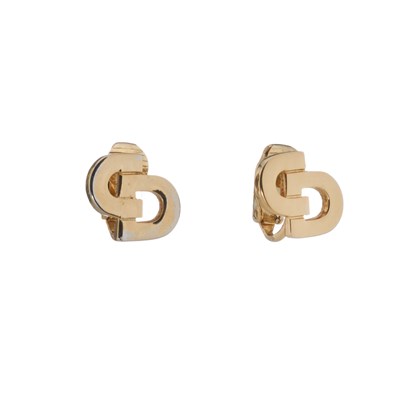 Lot 322 - Christian Dior, a pair of vintage gold-tone CD...